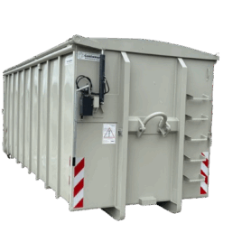 Abrollcontainer 33,6 m³ mit Deckel gem. DIN 30720-1